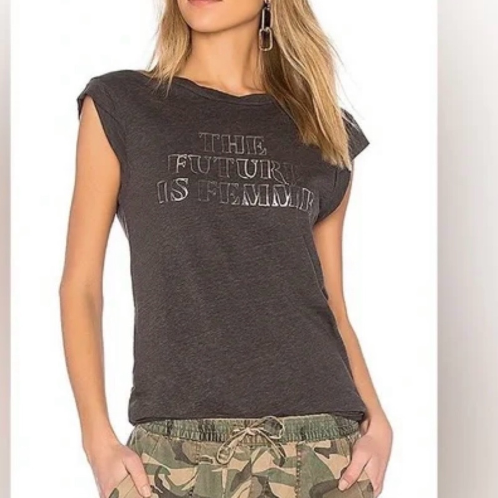 Pam & Gela Charcoal Femme Graphic Tee size p